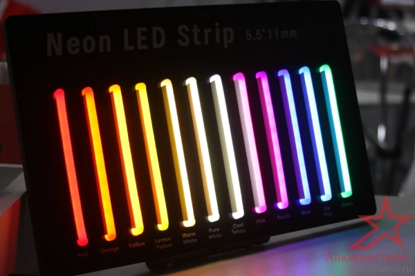 Гибкий неон Alulight, сечение 6x12 мм